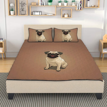 Cute Pug Bed Set
